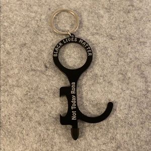 BLM Not Today Rona Touchless Keychain